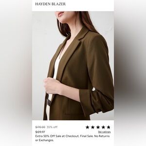 Banana Republic Tan Women's Blazer